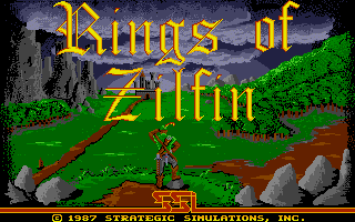 Rings Of Zilfin title screen for Atari ST